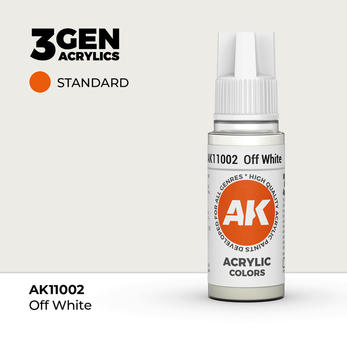 AK Interactive 3GEN Off White Acrylic Paint – 18ml (AK11002)