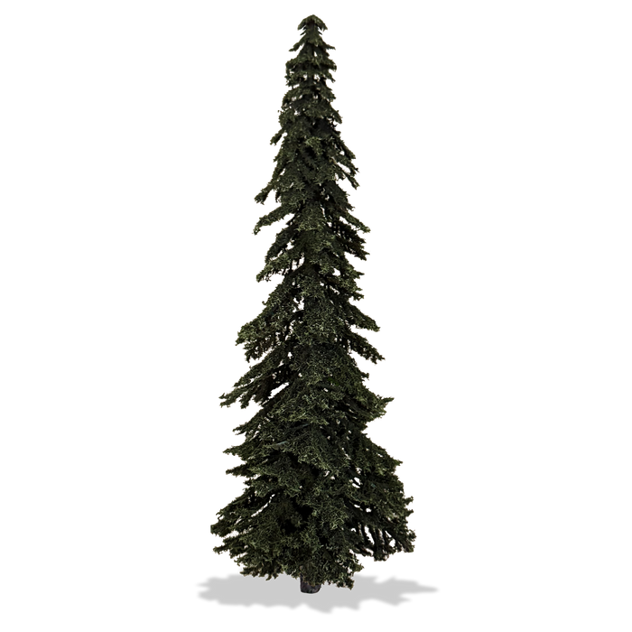 Multi-scale 12" Tall Detailed Pine Tree