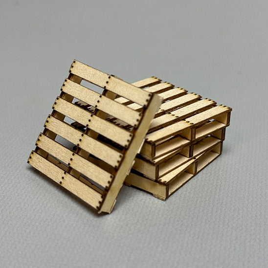 1/35 Scale REAL Wooden Pallets - 4-Pack Kit