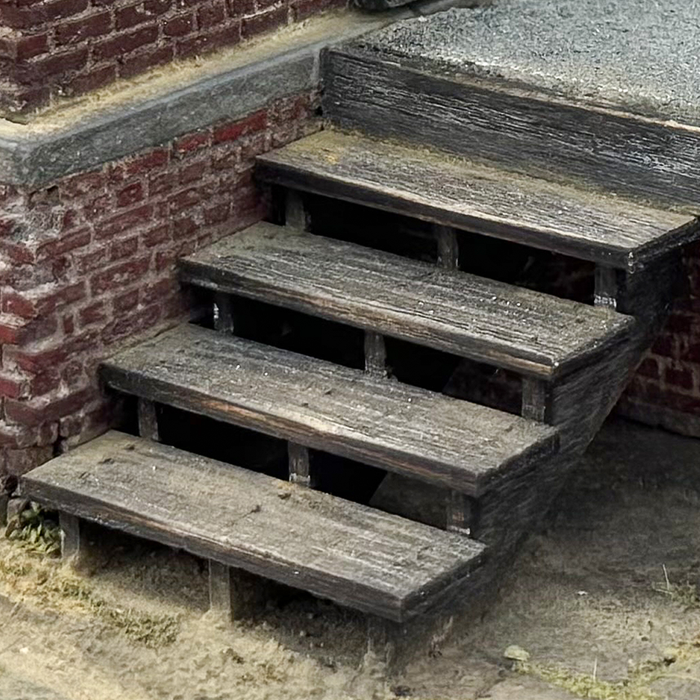 1/35 Scale Wooden Steps - 2 Pack