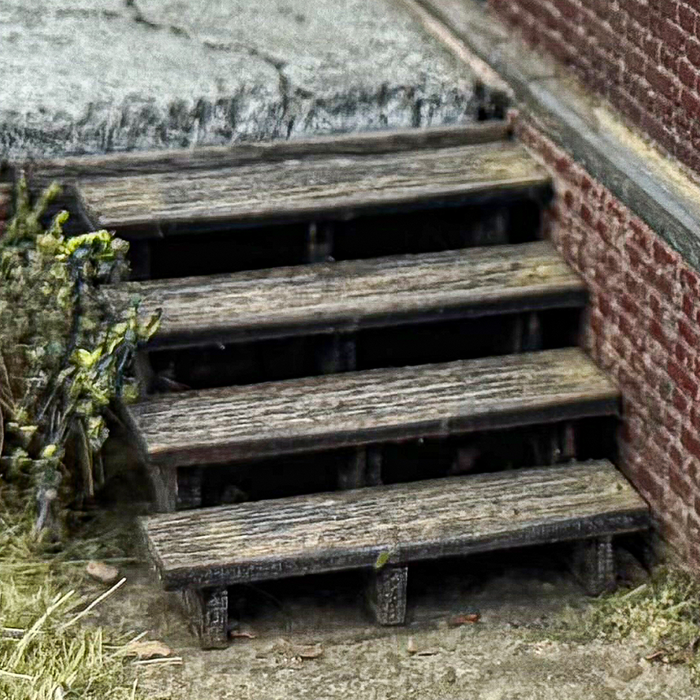 1/35 Scale Wooden Steps - 2 Pack