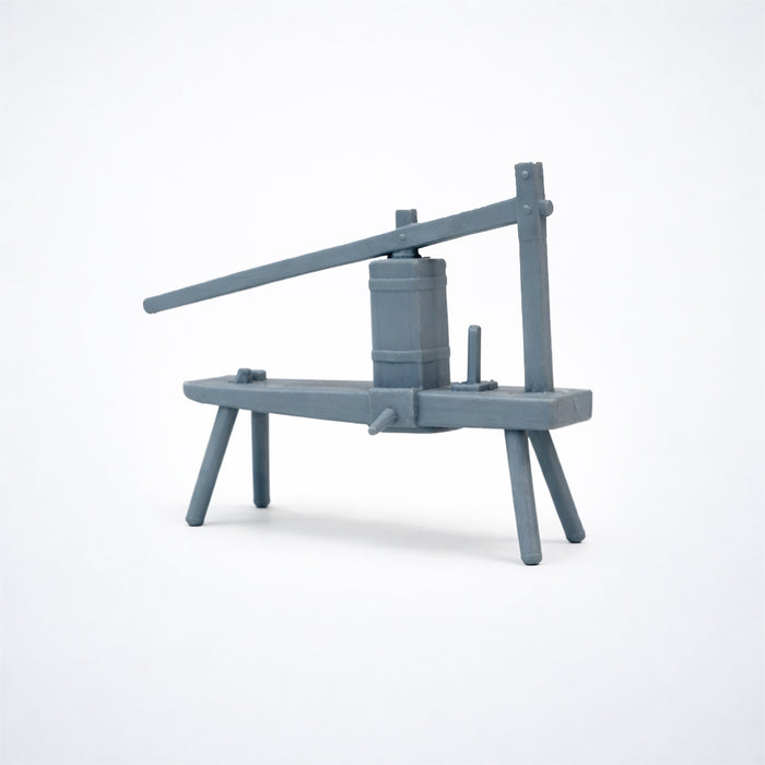 1/35 Scale Sausage Press Bench | Resin Diorama Accessory