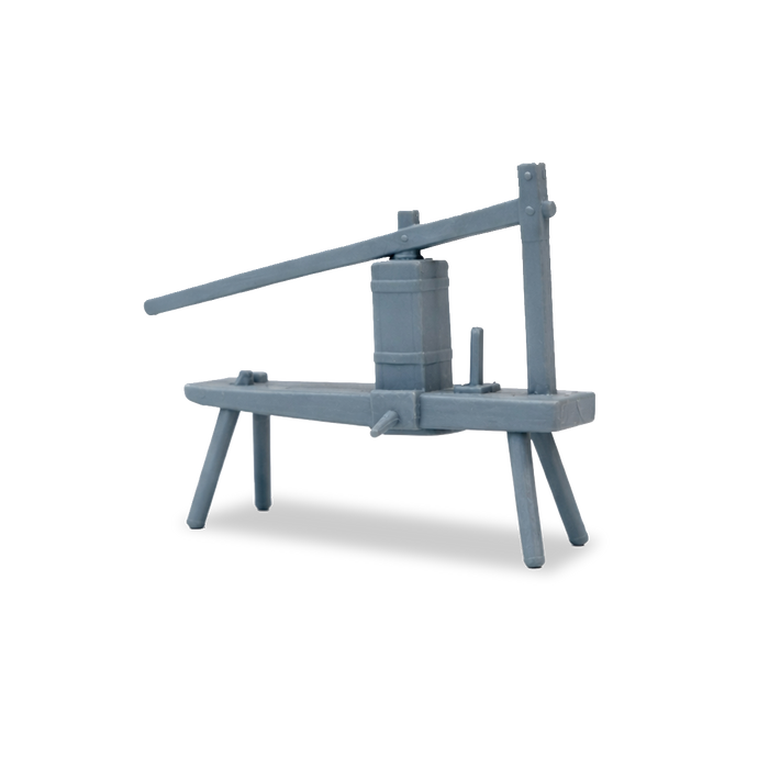 1/35 Scale Sausage Press Bench | Resin Diorama Accessory