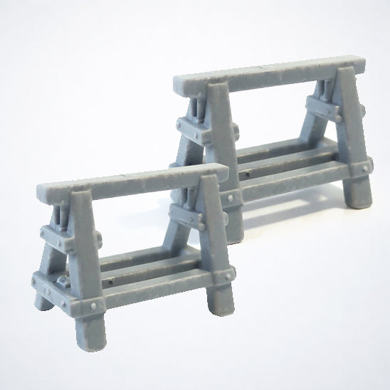 1/35 Scale Resin Saw Horse - Miniature Diorama Accessory