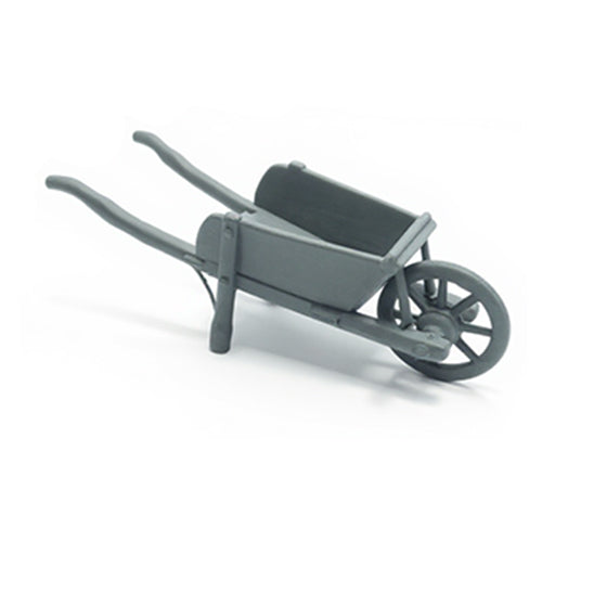 1/35 Scale Resin European Wheelbarrow – Miniature Diorama Accessory (Unpainted)