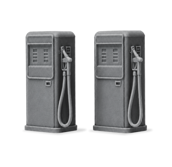 1/43 Scale Vintage Gas Pumps - Diorama Accessories