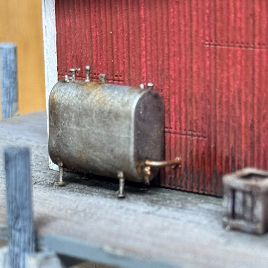 1/87 HO Scale 275 Gallon Heating Oil Tank, 3D Resin Printed - 2 Pack