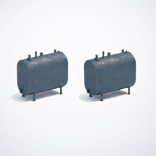 1/87 HO Scale 275 Gallon Heating Oil Tank, 3D Resin Printed - 2 Pack