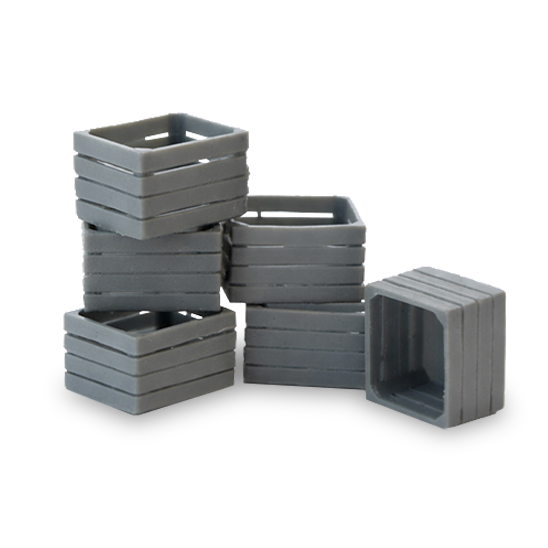 1/35 Scale Wooden Crates (Set of 6) – High-Quality Resin 3D Printed