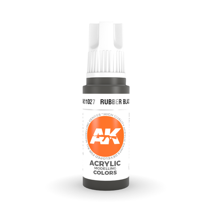 AK Interactive 3GEN Rubber Black Acrylic Paint – 18ml (AK11027)