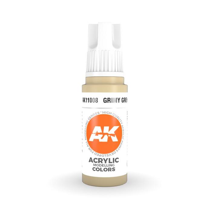 AK Interactive 3GEN Grimy Grey Acrylic Paint – 18ml (AK11008)