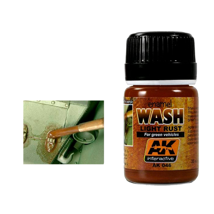 AK Interactive Light Rust Wash – Enamel Wash, 35ml