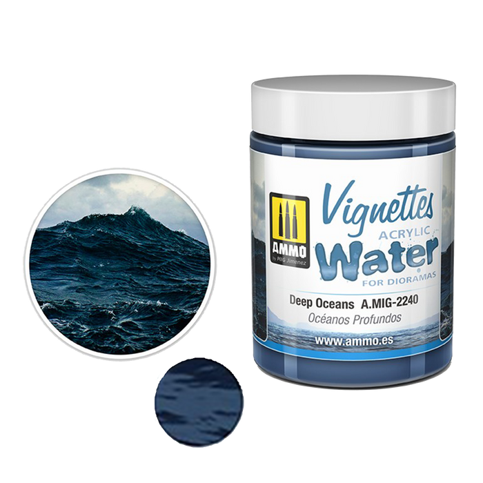 AMMO by Mig Deep Oceans – Acrylic Water Effect 100ml (AMIG2240)