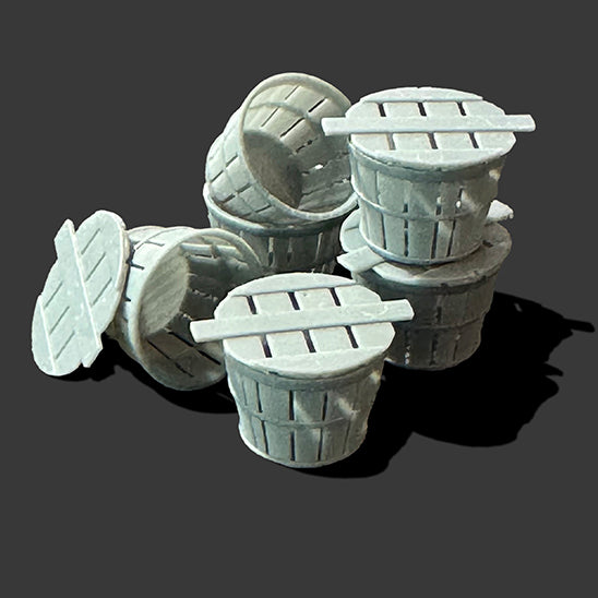 RWD 1/35 Bushel Baskets with Lids - Set of 6