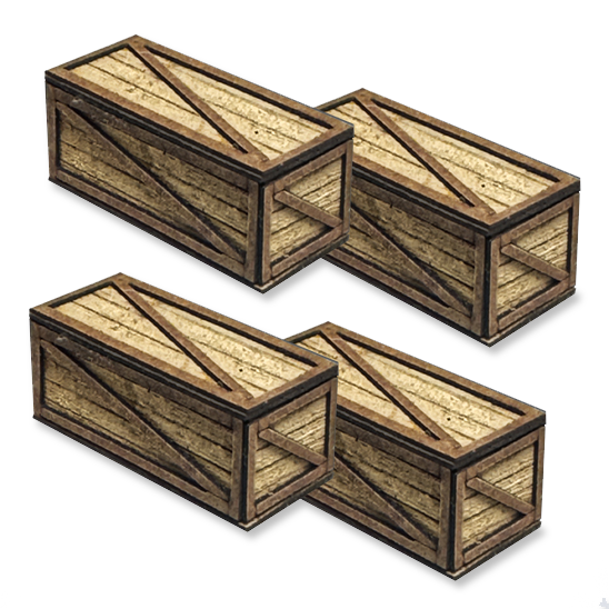 RWD Multi Scale - Wooden Supply Crates  - 4 pack