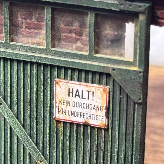 1/35 Scale German Railway Signage - Circa 1940's