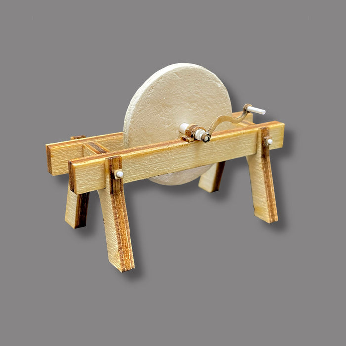 1:35 Scale Blacksmith Sharpening Grinding Stone Wheel
