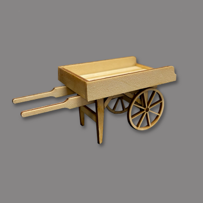 1:35 Scale Wooden Hand Cart