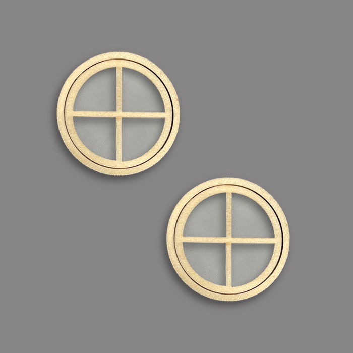 1/35 Circle Window Frames and Cross Grilles 2 Pack