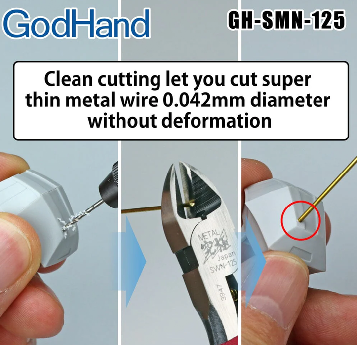 GodHand GH-SWN-125 Metal Wire Clippers