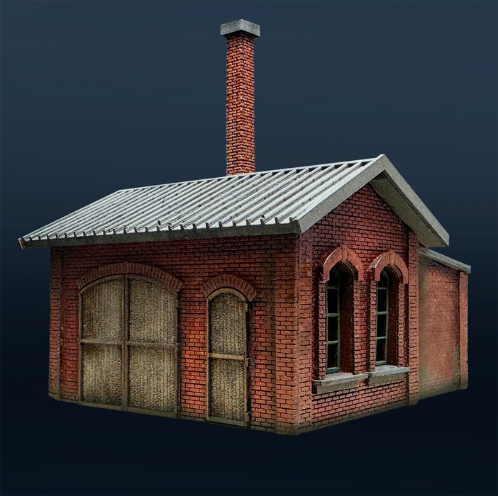 HO 1:87 Scale Workshop | Warehouse Brick Building