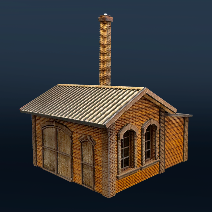HO 1:87 Scale Workshop | Warehouse Brick Building
