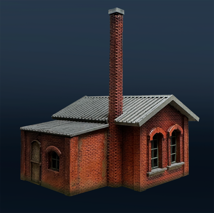 HO 1:87 Scale Workshop | Warehouse Brick Building