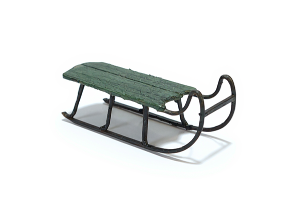 1/35 Scale Resin European Sled – Miniature Diorama Accessory