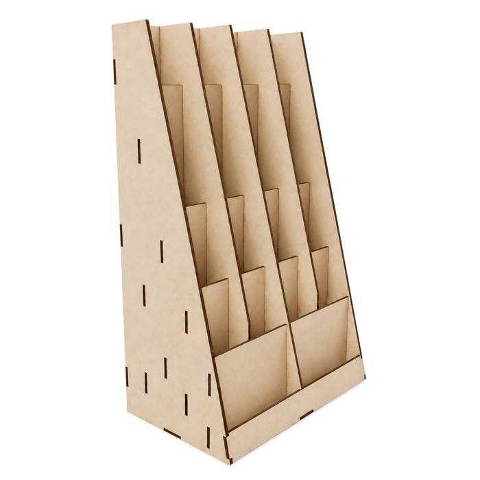 Laser-Cut Scratchbuilding Material Organizer – Stripwood, Styrene and Metal Storage