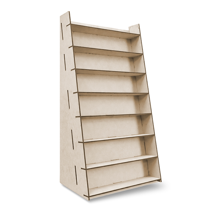 T48 Vertical Paint Rack – Holds 48 Tamiya®-style 23ml Paint Bottles