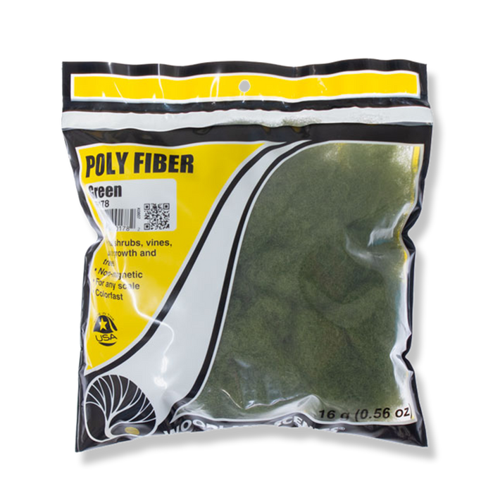 Woodland Scenics Poly Fiber Green – 0.56 oz (FP178)