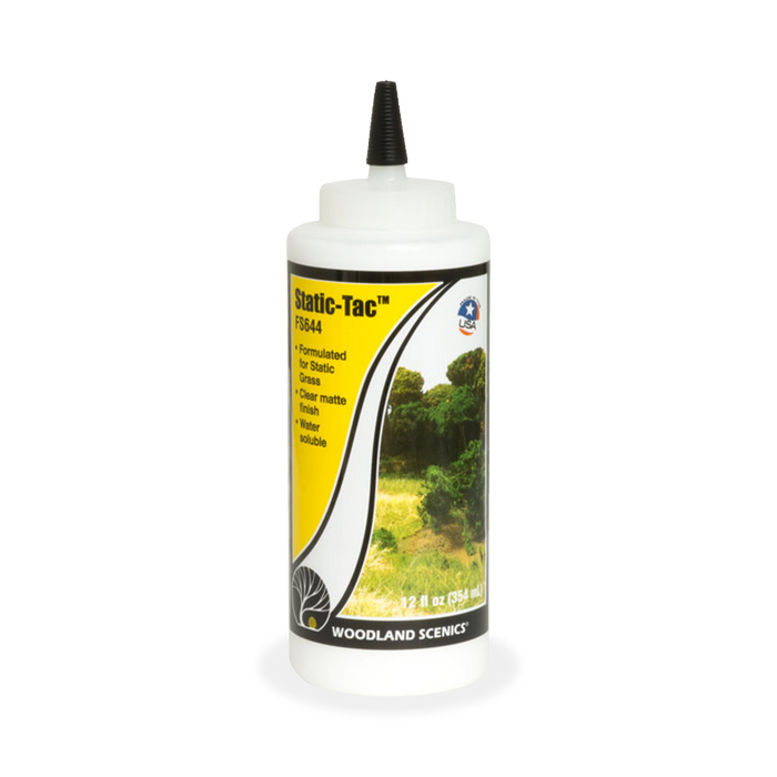 Woodland Scenics Static-Tac Adhesive – 12oz (FS644)