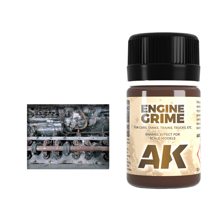 AK Interactive AK082 Engine Grime – Enamel Weathering Effect, 35ml