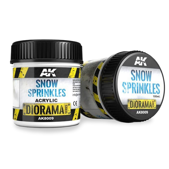 AK Interactive Snow Sprinkles – Acrylic Diorama Snow Effect, 100ml