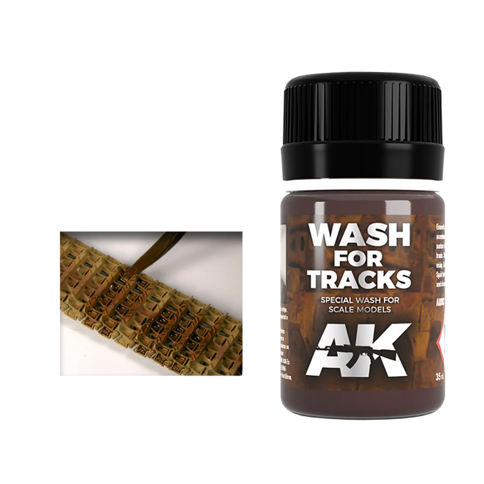 AK Interactive  Track Wash – Enamel Weathering Wash, 35ml