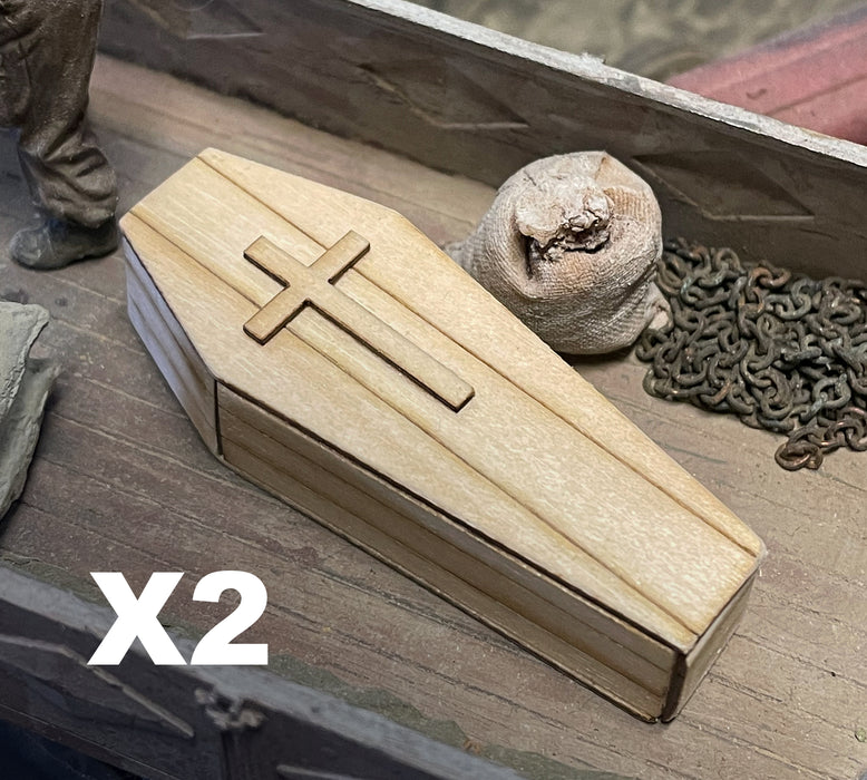 1/35 Wooden Coffins  2 Pack
