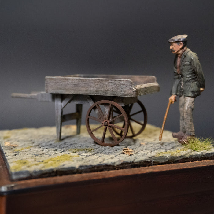 1:35 Scale Wooden Hand Cart
